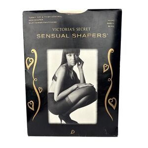 Vintage Victoria's Secret Sensual Shapers Pantyhose Nude Small 90s Hosiery‎ NEW